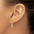 10K Beaded Hoop Earrings 10TL757