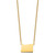 Sterling Silver/Gold-plated Oregon state Necklace XNA706GP-OR
