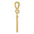 14k Small Polished Number 47 Charm SP47