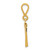 14k Small Polished Number 97 Charm SP97
