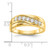 14K Yellow Gold 7-Stone 1/2 carat Diamond Complete Men's Band RM3469B-049-YAA