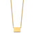 Sterling Silver/Gold-plated Wyoming State Necklace XNA706GP-WY