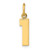 14k Small Polished Number 1 Charm SP01