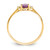 14k Diamond & Rhodolite Garnet Birthstone Ring XBR207