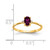 14k Diamond & Rhodolite Garnet Birthstone Ring XBR207