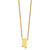 Sterling Silver/Gold-plated Mississippi State Necklace XNA706GP-MS