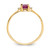 14k Diamond & Ruby Birthstone Ring XBR208