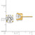 14k 8mm CZ stud earrings XD14CZ