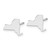 14KW New York State Earrings XNE50W-NY