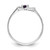 14k White Gold Amethyst AA Diamond ring X9729AM/AA