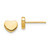 10k Polished Heart Post Earrings 10TH993