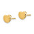10k Polished Heart Post Earrings 10TH993