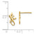 14k Polished Gecko Post Earrings TM738
