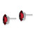 14k White Gold 8x4mm Garnet Marquise Stud Earring XE104WGA