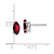 14k White Gold 8x4mm Garnet Marquise Stud Earring XE104WGA