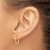 14k Diamond-cut 2mm Round Tube Hoop Earrings TC235
