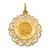 14k Our Lady of Lourdes Medal Pendant XR649