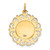 14k Our Lady of Lourdes Medal Pendant XR649