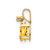 14k Diamond & Citrine Birthstone Pendant XBE166