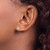 14k 5mm Bezel Aquamarine Stud Earrings XBE146