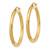 14k Satin and Diamond-cut 3mm Round Hoop Earrings TC287