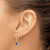 14k 6x4 Oval Bezel September/Sapphire Leverback Earrings XBE105
