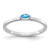 14k White Gold Bezel-set Marquise Blue Topaz Ring RM4327-BT-W