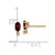 14k Diamond & Garnet Birthstone Earrings XBE180