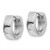14K White Gold Hinged Hoop Earrings TM631