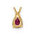 14k Ruby pendant XP1010R