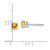 14k White Gold 4mm Citrine Earrings XE71WCI