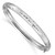 14k 4/16 White Gold Florentine Engraved Hinged Bangle WFE4/16
