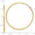 14k Diamond-cut Square Tube Endless Hoop Earrings TF1000