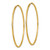 14k Diamond-cut Square Tube Endless Hoop Earrings TF1002