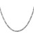 14K White Gold 26 inch 3mm Flat Figaro with Lobster Clasp Chain WFIG080-26