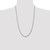 14K White Gold 26 inch 3mm Flat Figaro with Lobster Clasp Chain WFIG080-26