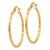 14k Twist Polished Hoop Earring TC671