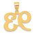 14k Polished Number 93 Pendant APN93