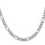 14K White Gold 24 inch 5.5mm Flat Figaro with Lobster Clasp Chain WFIG140-24