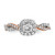 14K Two-Tone Lab Grown VS/SI FGH Dia Complete Square Halo Eng Ring RM5907E-033-CWRLG