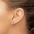 14k White Gold Palm Tree Post Earrings TC566W