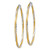 14k & Rhodium Diamond-cut 2.5mm Twisted Hoop Earrings TC433