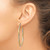 14k & Rhodium Diamond-cut 2.5mm Twisted Hoop Earrings TC433