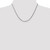 14K White Gold 18 inch 3mm Flat Figaro with Lobster Clasp Chain WFIG080-18
