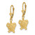 14k Turtle Leverback Earrings TF1819