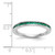 14k White Gold Emerald Complete Channel Band RM3453B-EM-W