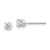 14k White Gold 3.5mm CZ stud earrings XD5WCZ