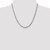 14K White Gold 20 inch 4mm Flat Figaro with Lobster Clasp Chain WFIG100-20