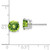 14k White Gold 7mm Peridot Earrings XE74WPE