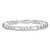 14K White Gold 9 inch 7mm Flat Figaro with Lobster Clasp Chain WFIG180-9